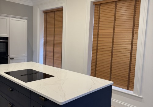 Kitchen Wooden Venetian Blinds Closed