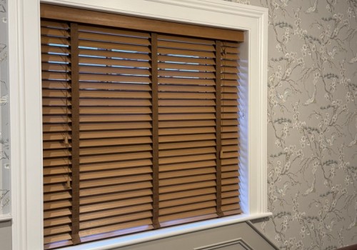 Wooden Venetian Blind on Landing