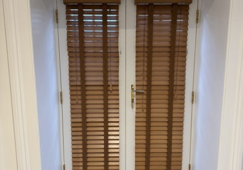 Wooden Venetian Blinds on doors